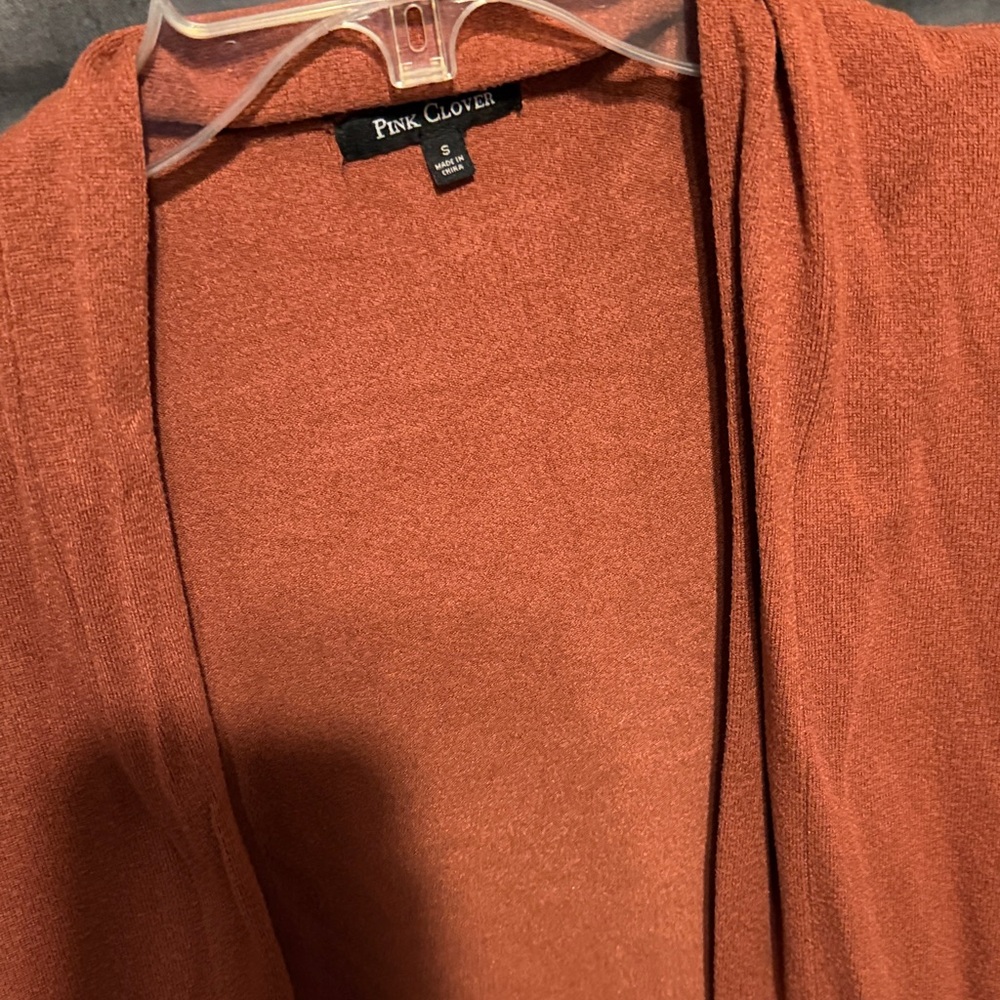 Pink Clover Women's Warm Rust Cardigan